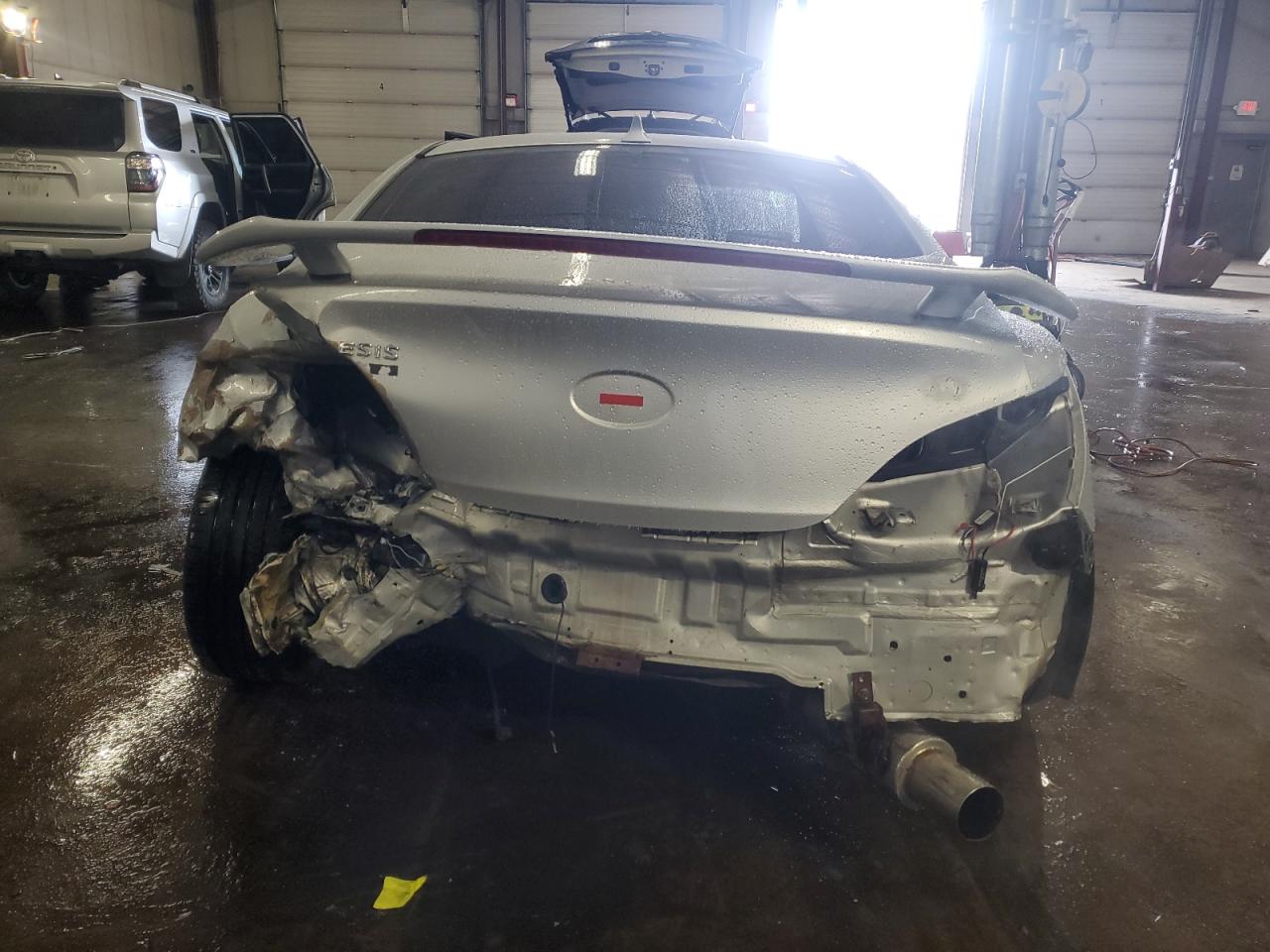 2010 Hyundai Genesis VIN KMHHU6KH7AU027067 Copart auction photo, rear end / front end damage thumbnail 6