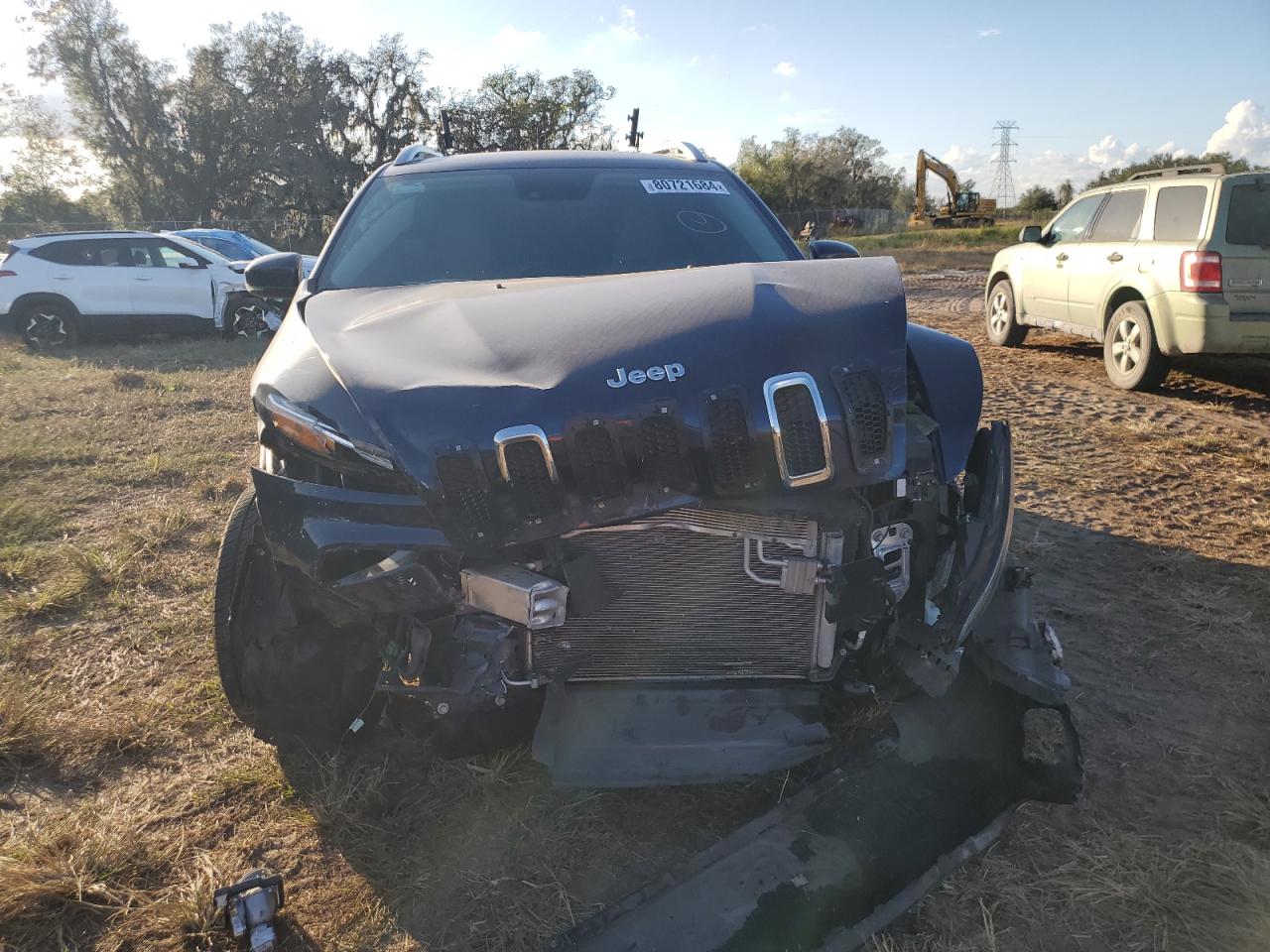 2018 Jeep Grand Cherokee VIN 1C4PJLDB7JD560665 Copart auction photo, front end / undercarriage damage thumbnail 5