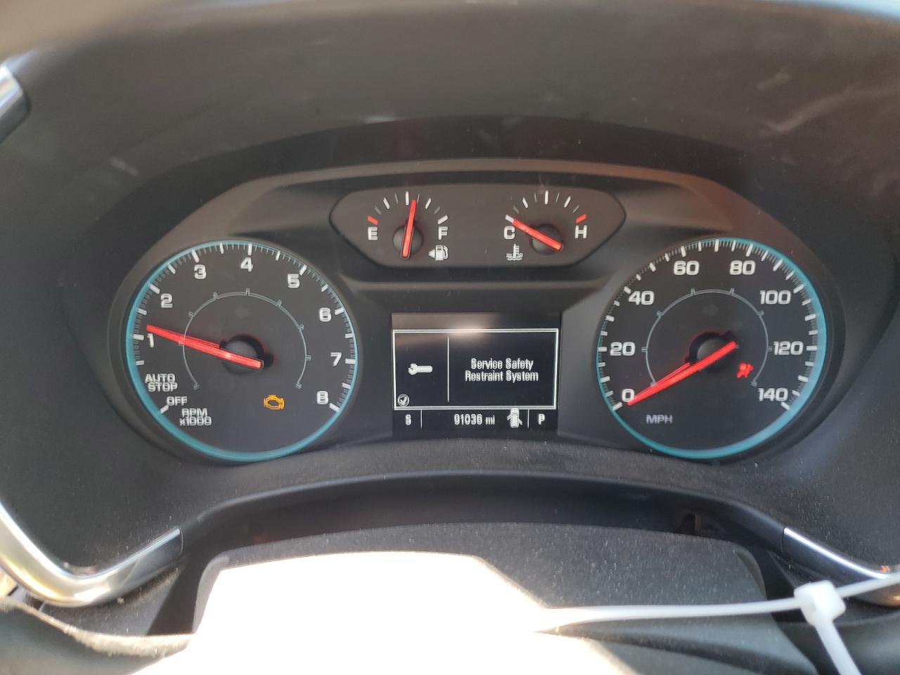 2020 Chevrolet Equinox VIN 3GNAXSEV4LS716811 Copart auction photo, front end / rear end damage thumbnail 9