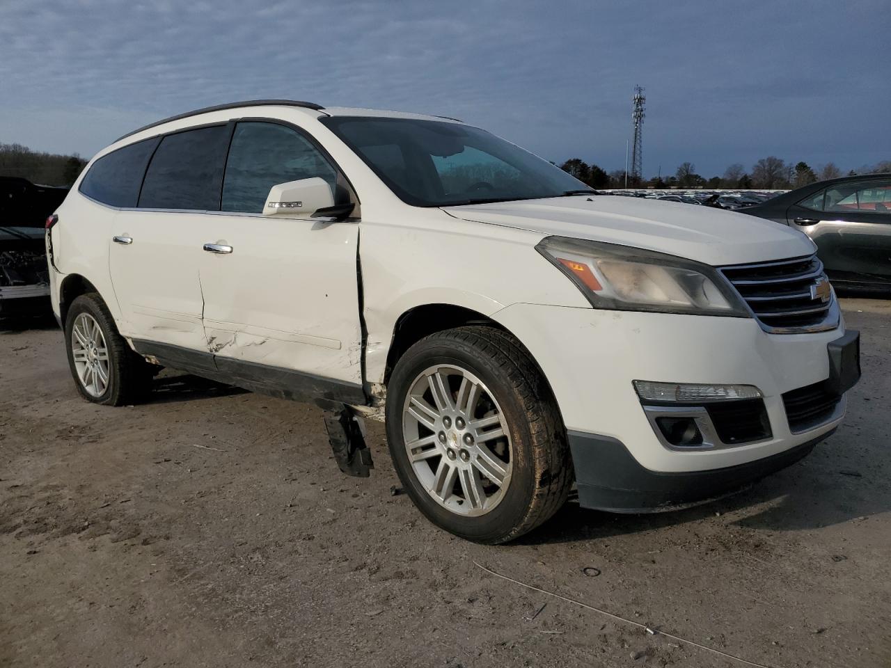 2013 Chevrolet Traverse VIN 1GNKVGKD9DJ167502 Copart auction photo, side / rear end damage thumbnail 4