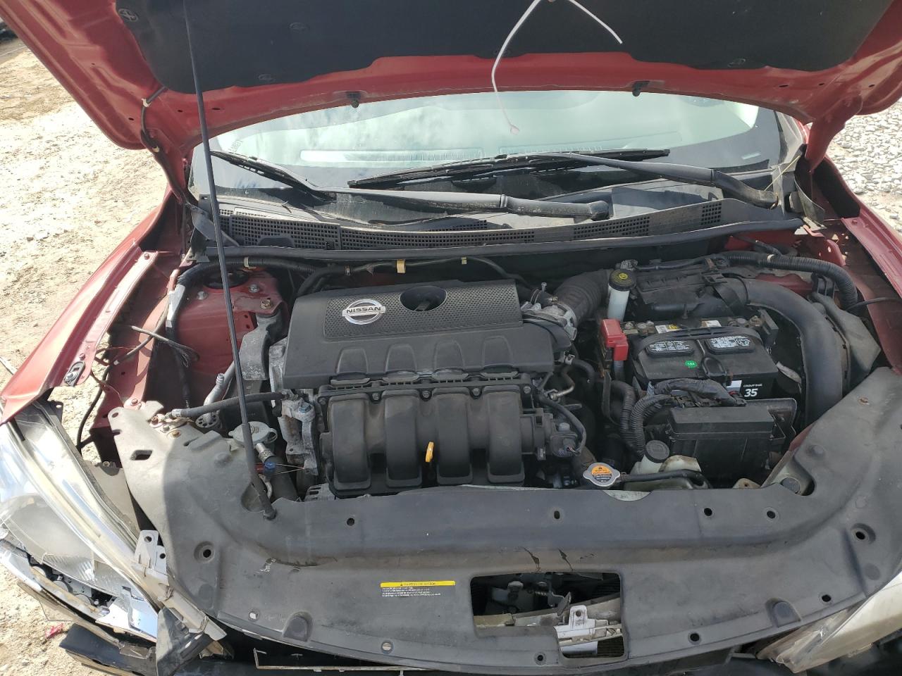 2013 Nissan Sentra VIN 3N1AB7AP3DL742701 Copart auction photo, front end / minor dent/scratches damage thumbnail 13