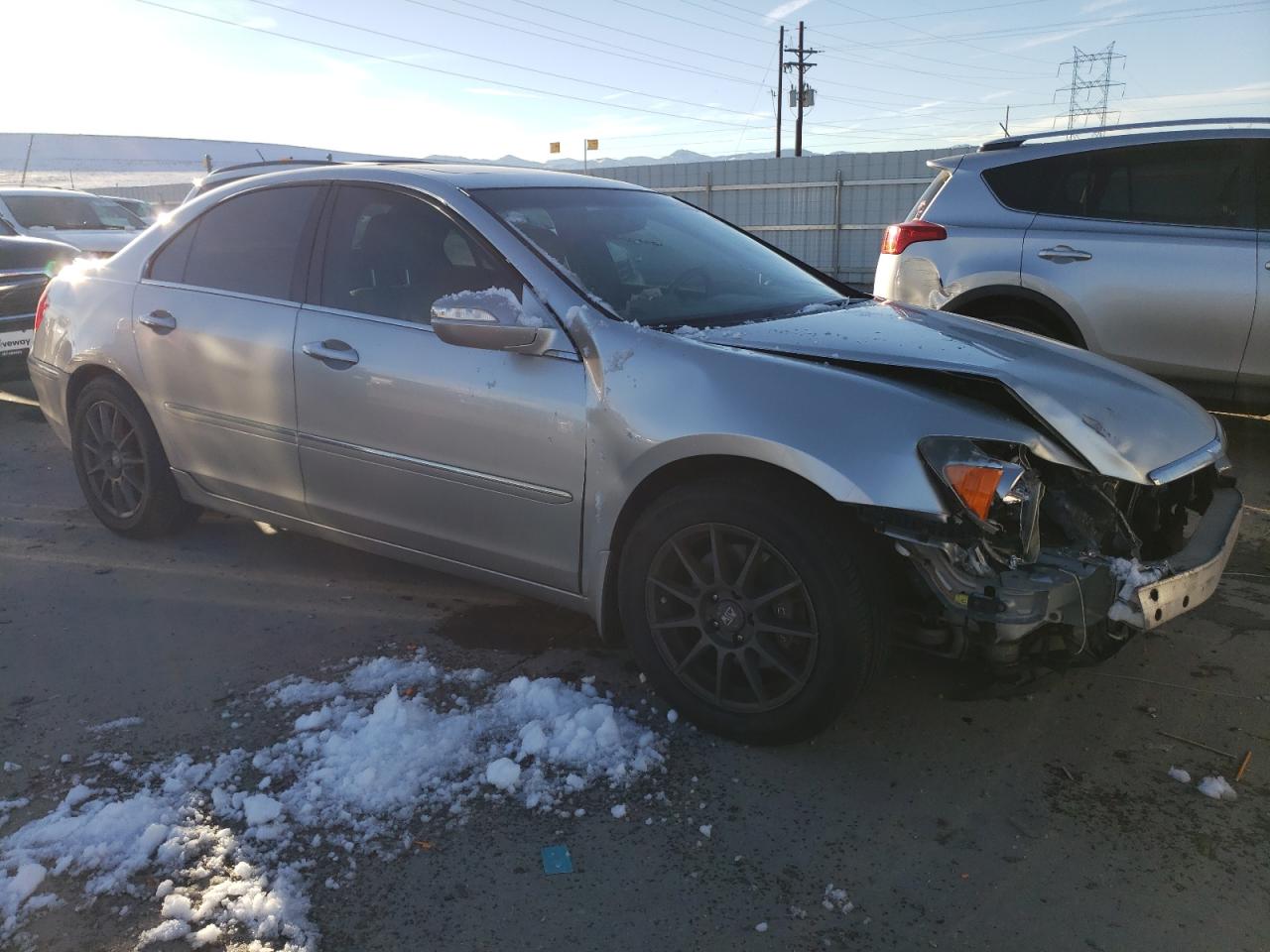 2005 Acura RL VIN JH4KB16595C012843 Copart auction photo, front end / hail damage thumbnail 4