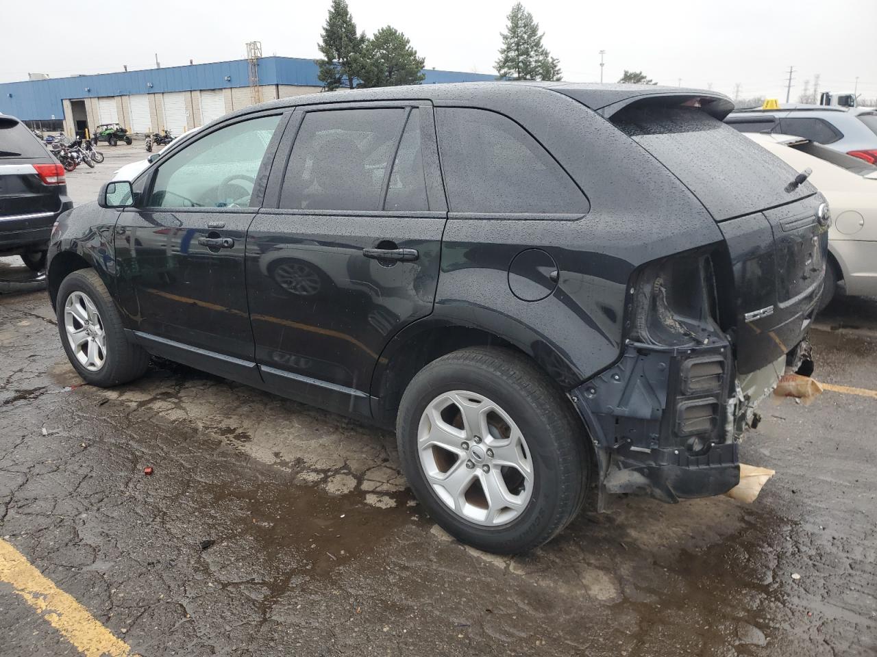 2014 Ford Edge VIN 2FMDK4JC1EBB17485 Copart auction photo, rear end damage thumbnail 2