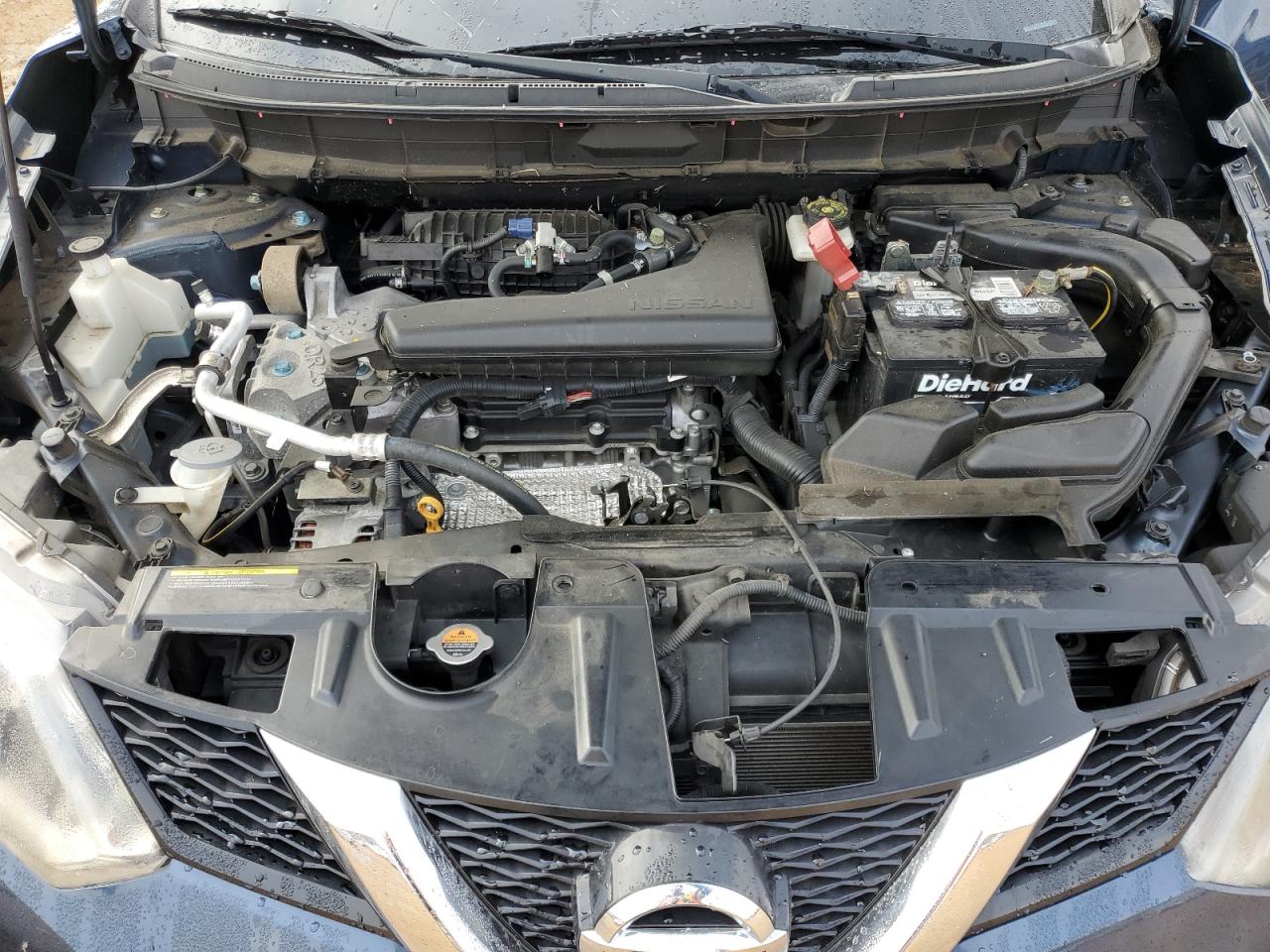 2016 Nissan Rogue VIN KNMAT2MT0GP610221 Copart auction photo, side / top/roof damage thumbnail 14