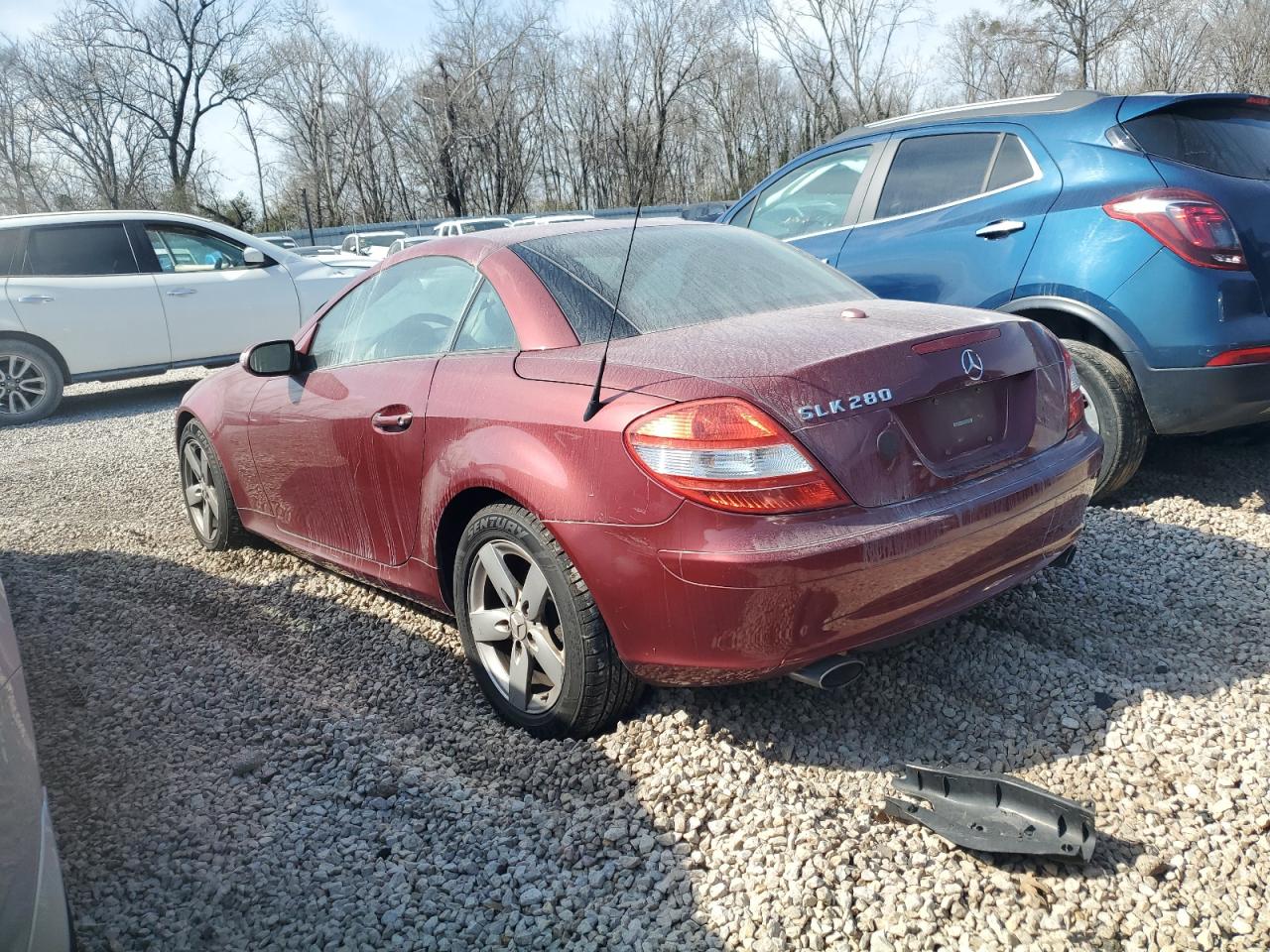 2007 Mercedes-Benz SLK-klasse VIN WDBWK54F17F141102 Copart auction photo, rear end damage thumbnail 2