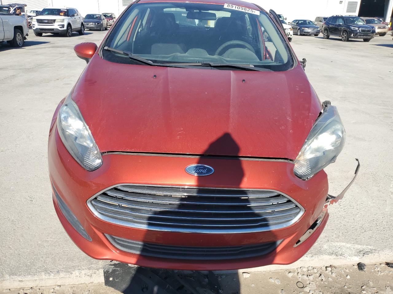 2018 Ford Fiesta VIN 3FADP4BJ7JM103527 Copart auction photo, side / front end damage thumbnail 5