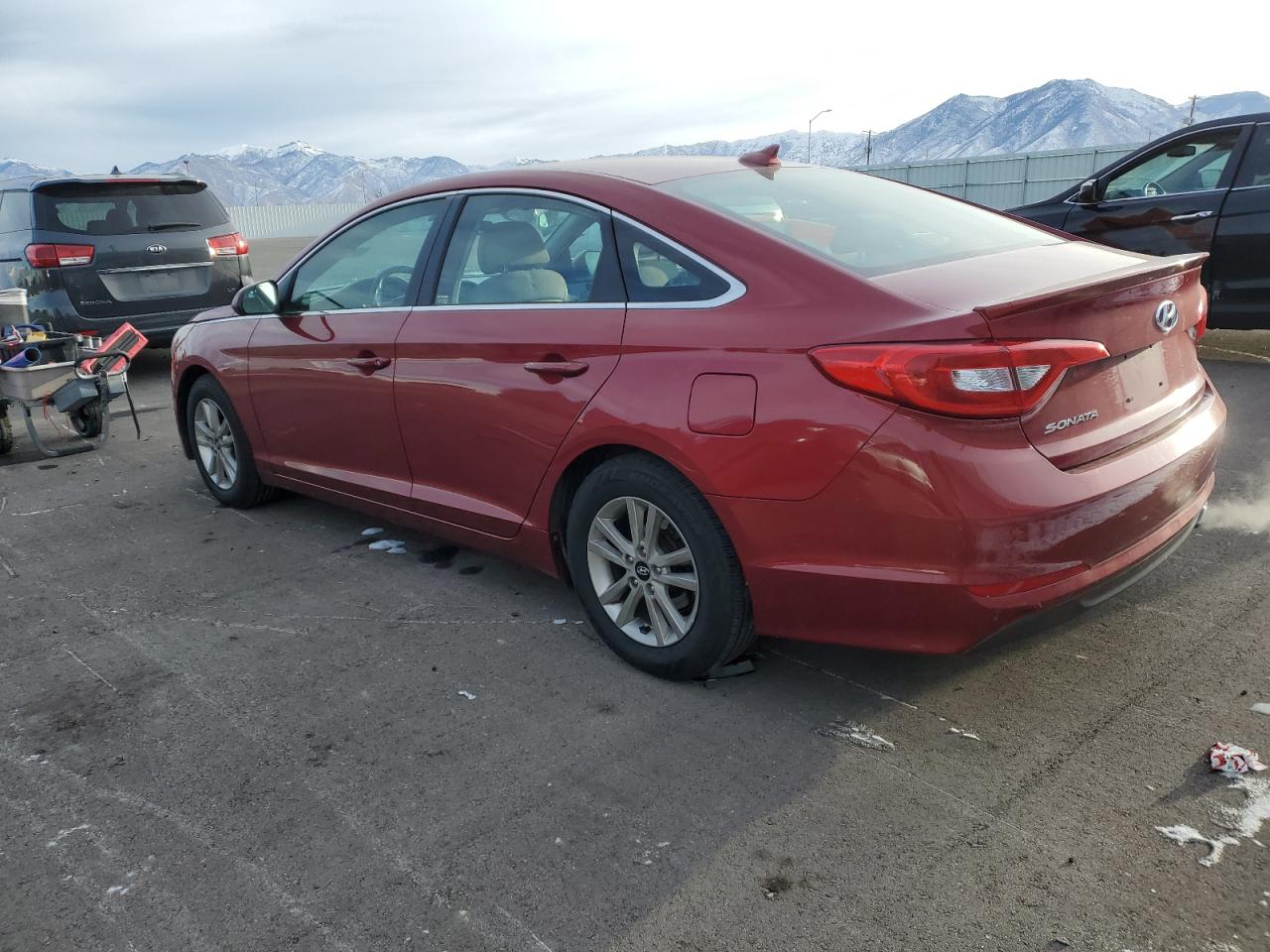 2015 Hyundai Sonata VIN 5NPE24AF2FH004573 Copart auction photo, mechanical damage thumbnail 2