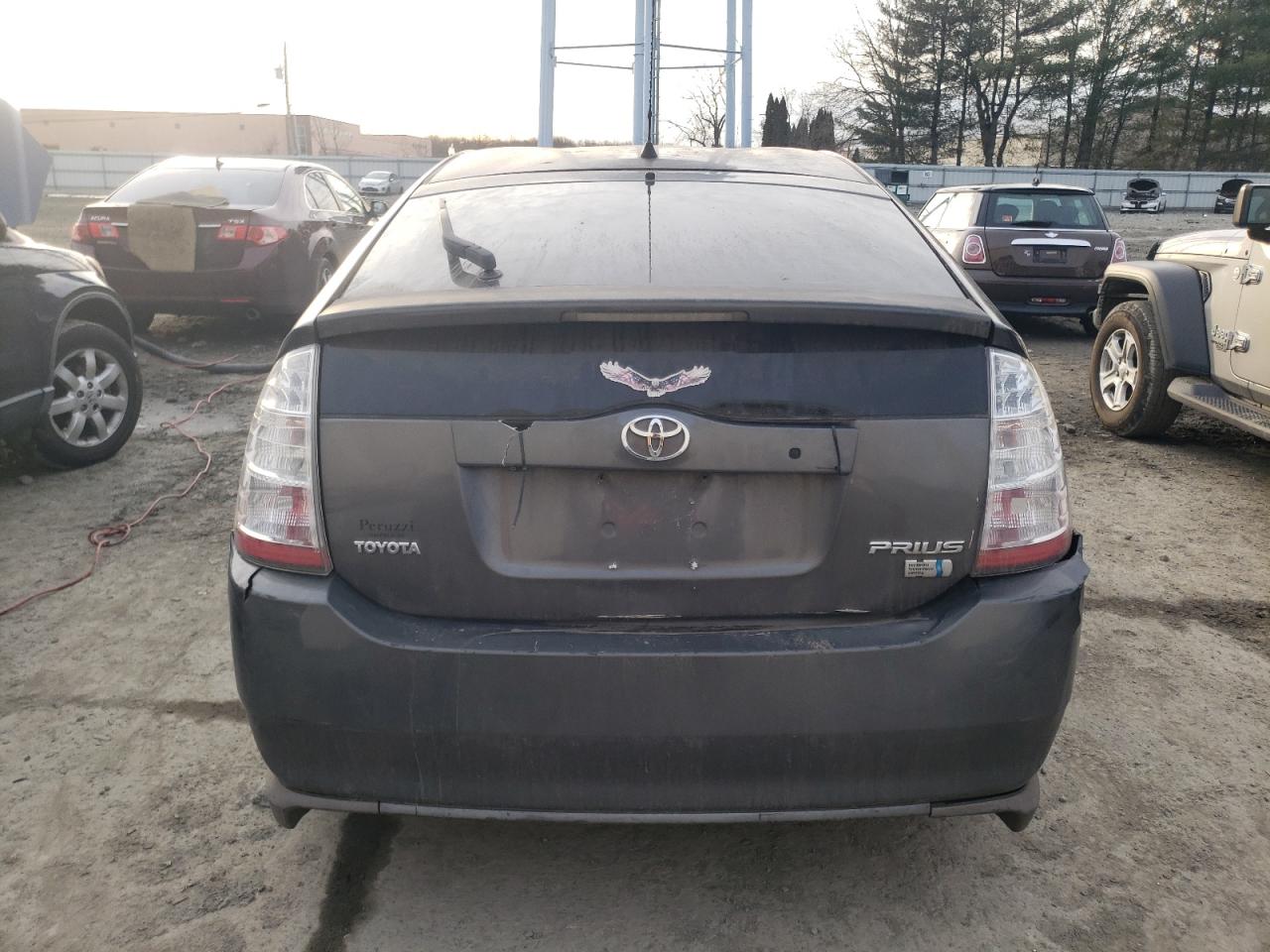2007 Toyota Prius VIN JTDKB20U373289305 Copart auction photo, front end / rear end damage thumbnail 6