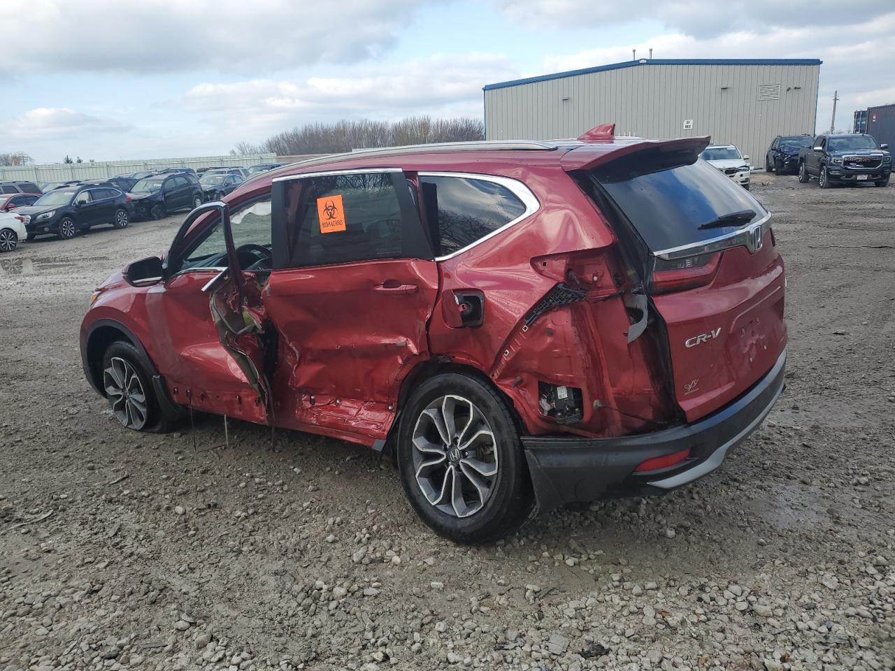 2020 Honda CR-V VIN 2HKRW2H87LH213031 Copart auction photo, all over damage thumbnail 2