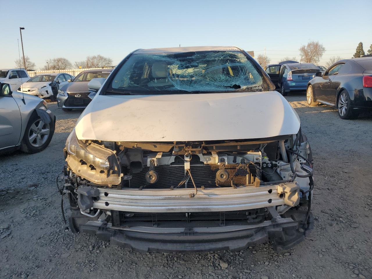 2017 Toyota Prius VIN JTDKARFP9H3055586 Copart auction photo, top/roof / front end damage thumbnail 5