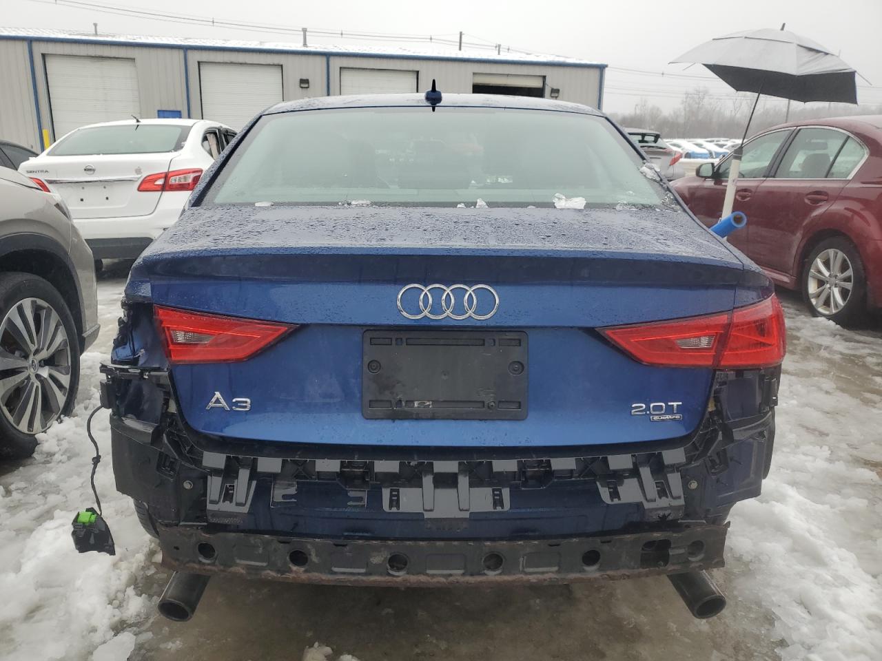 2015 Audi A3 VIN WAUBFGFFXF1011647 Copart auction photo, front end / rear end damage thumbnail 6