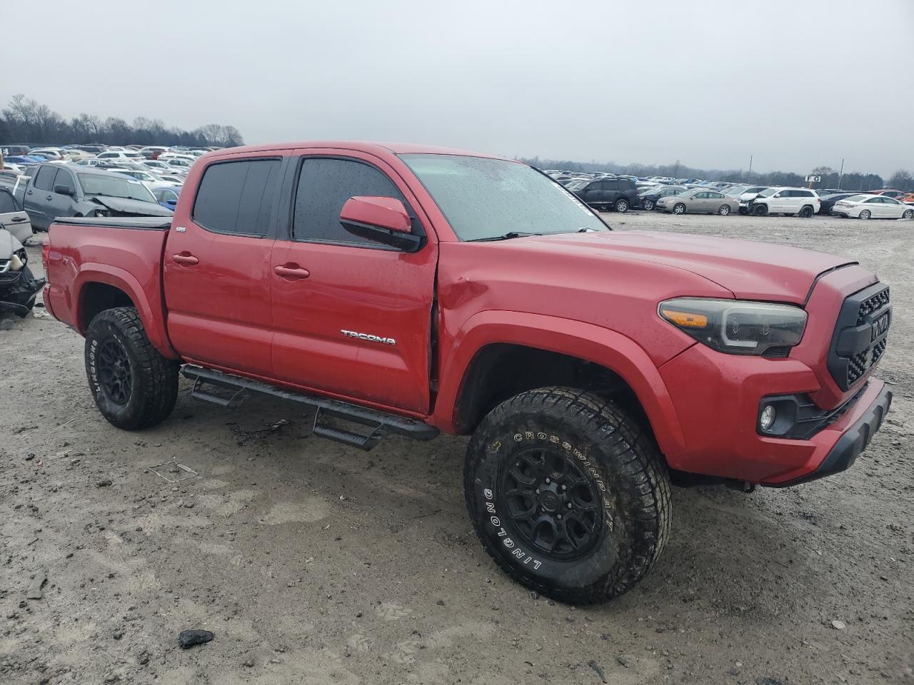 2019 Toyota Tacoma VIN 3TMCZ5AN8KM254145 Copart auction photo, side / front end damage thumbnail 4