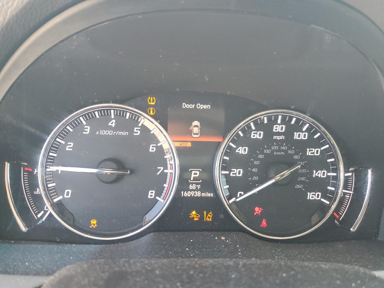 2016 Acura RLX VIN JH4KC1F98GC000007 Copart auction photo, front end / side damage thumbnail 9