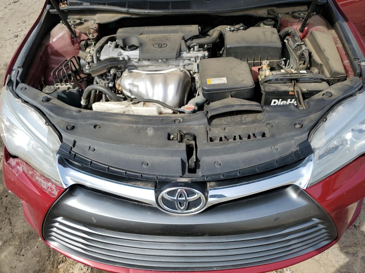 2016 Toyota Camry VIN 4T1BF1FKXGU587313 Copart auction photo, front end / side damage thumbnail 11