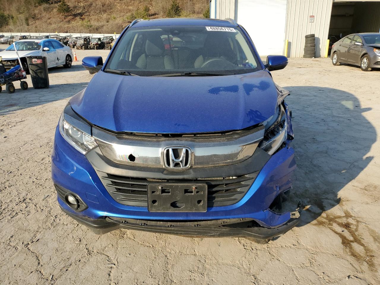 2021 Honda HR-V VIN 3CZRU6H58MM741413 Copart auction photo, front end / side damage thumbnail 5