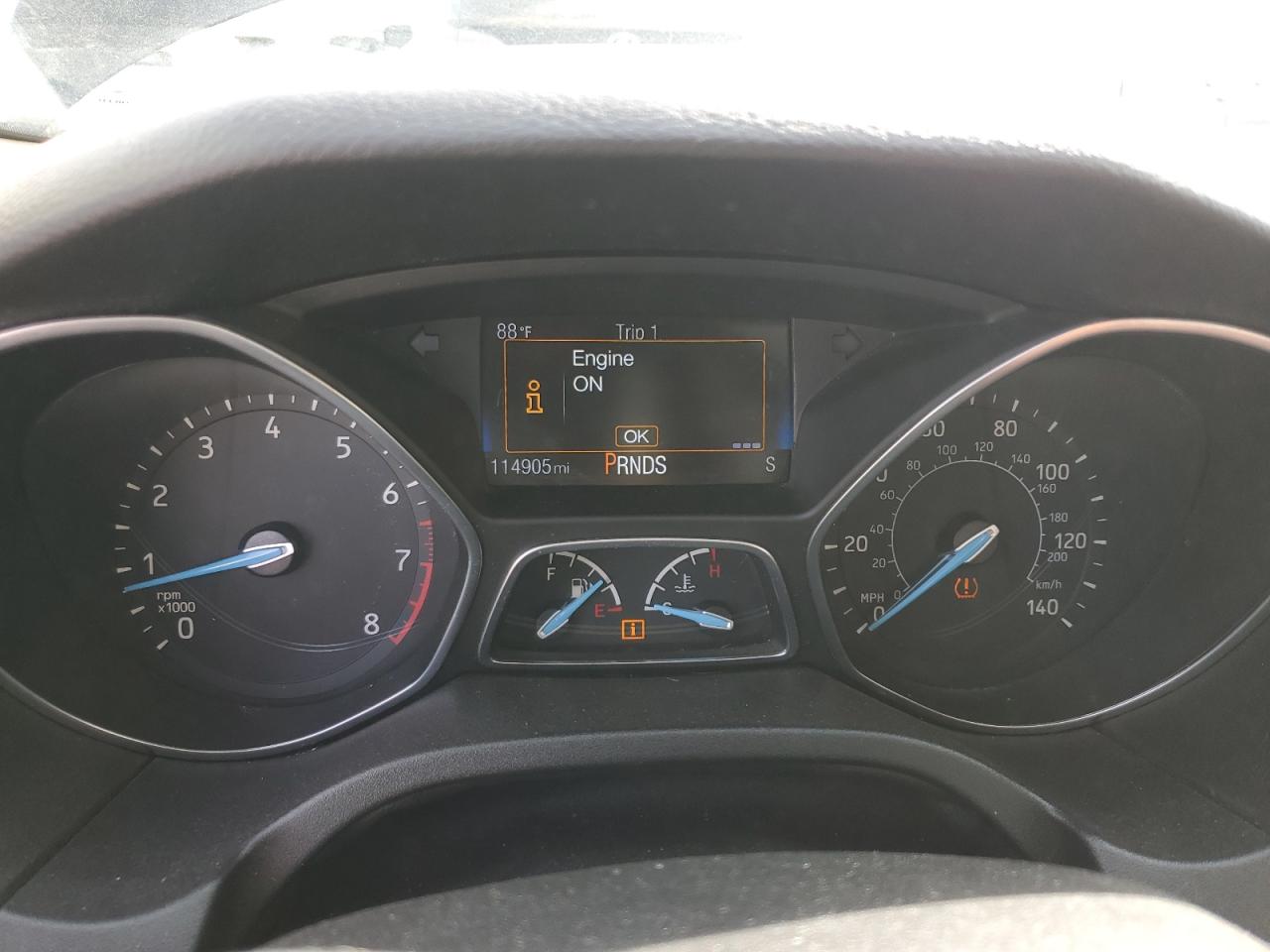 2015 Ford Focus VIN 1FADP3F23FL205204 Copart auction photo, front end damage thumbnail 9