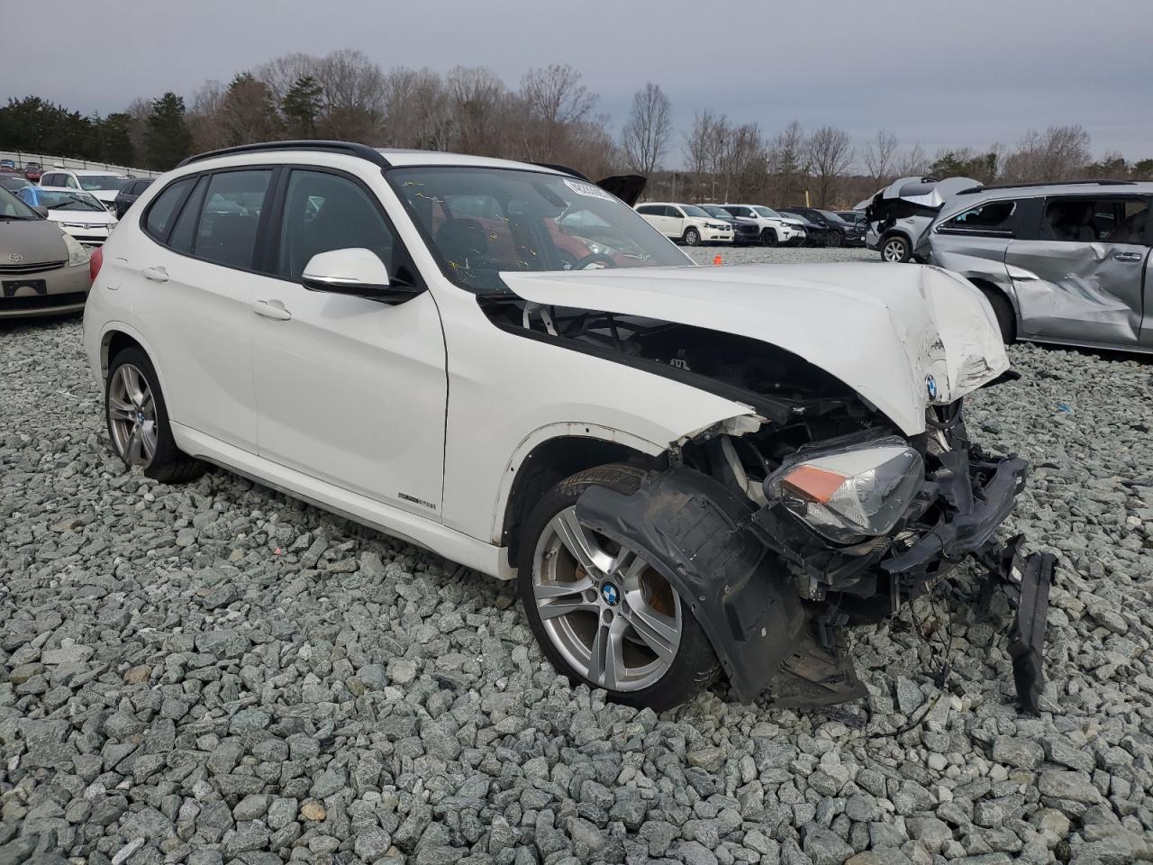 2013 BMW X1 VIN WBAVM1C57DVW42230 Copart auction photo, front end damage thumbnail 4