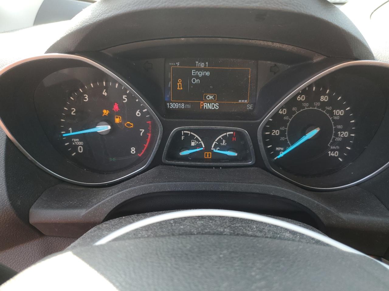 2017 Ford Escape VIN 1FMCU0F71HUE89949 Copart auction photo, front end damage thumbnail 9