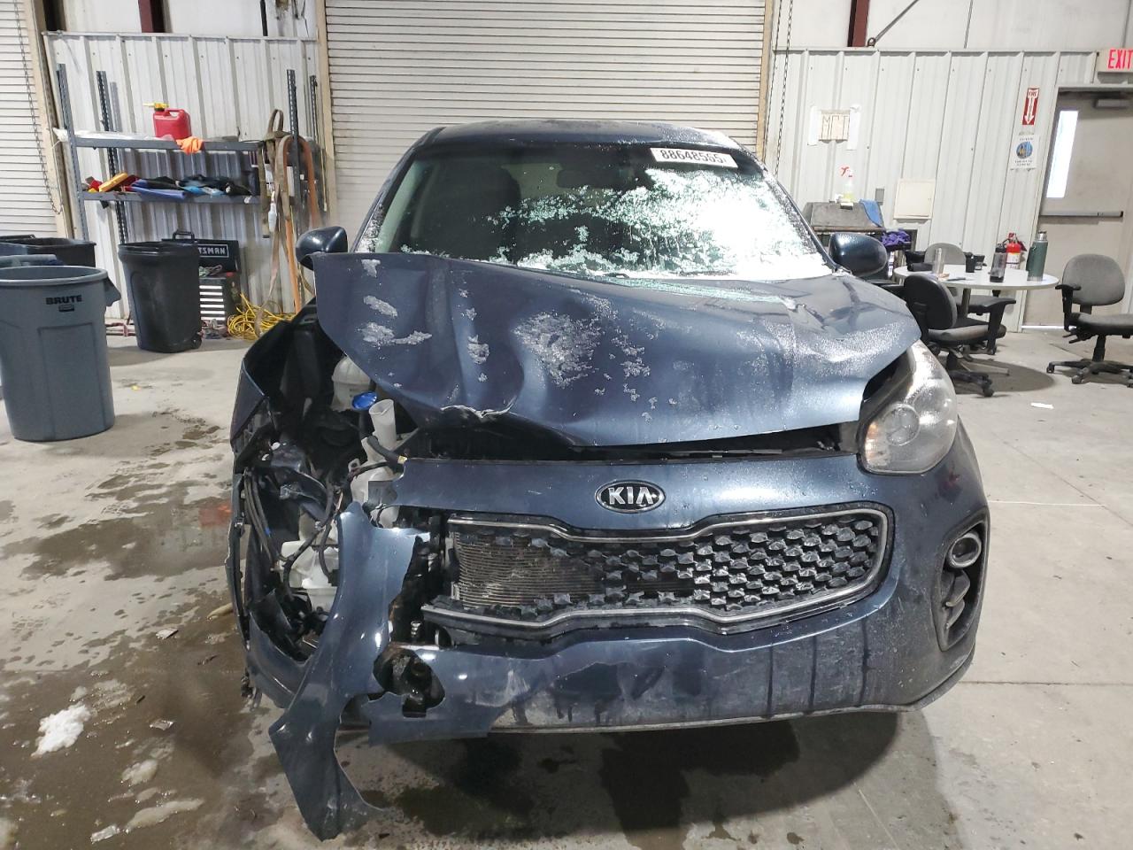 2018 KIA Sportage VIN KNDPMCAC4J7404134 Copart auction photo, front end / undercarriage damage thumbnail 5