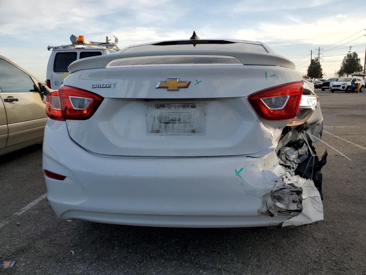 2017 Chevrolet Cruze VIN 1G1BC5SM9H7129203 Copart auction photo, rear end damage thumbnail 6