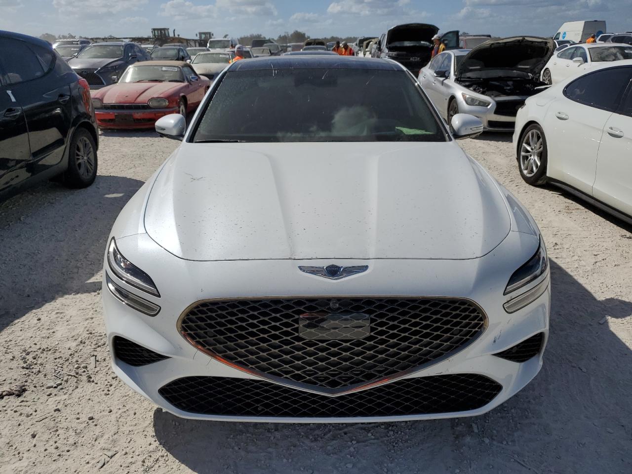 2023 Genesis G70 VIN KMTG54TE2PU128940 Copart auction photo, water/flood damage thumbnail 5