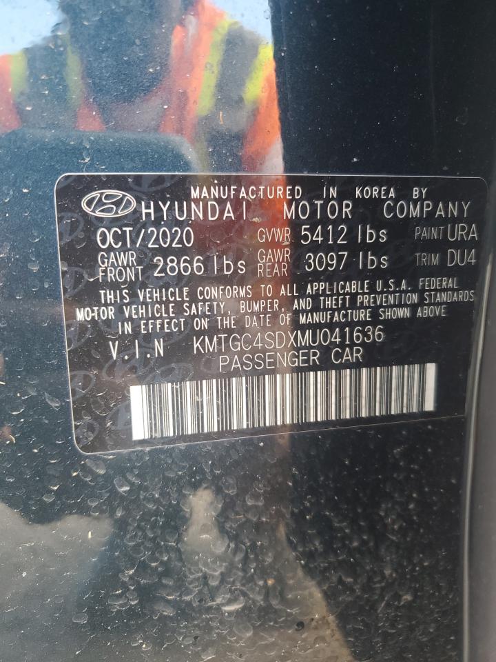 2021 Genesis G80 VIN KMTGC4SDXMU041636 Copart auction photo, all over damage thumbnail 14