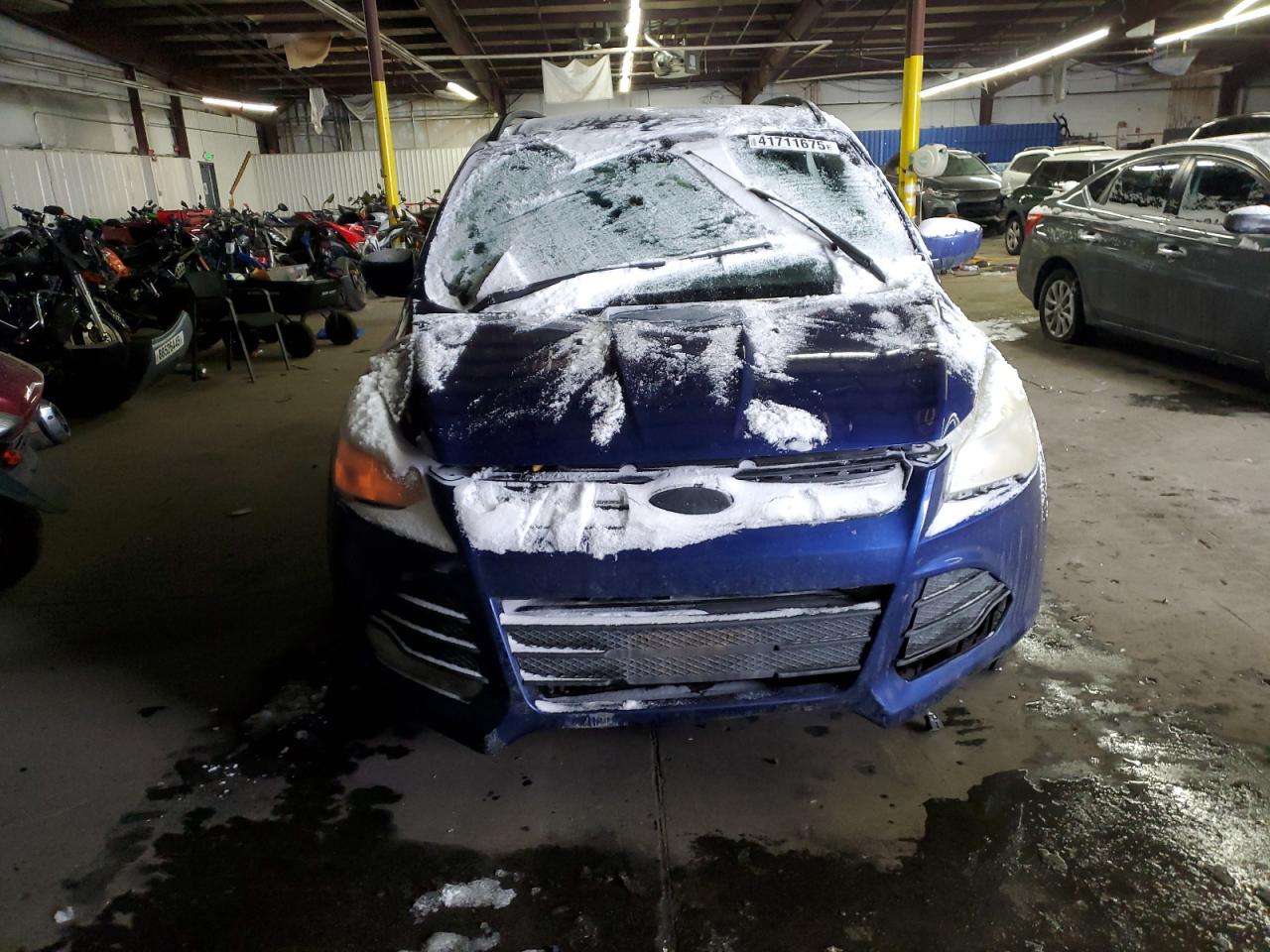 2014 Ford Escape VIN 1FMCU9G91EUD94341 Copart auction photo, undercarriage damage thumbnail 5
