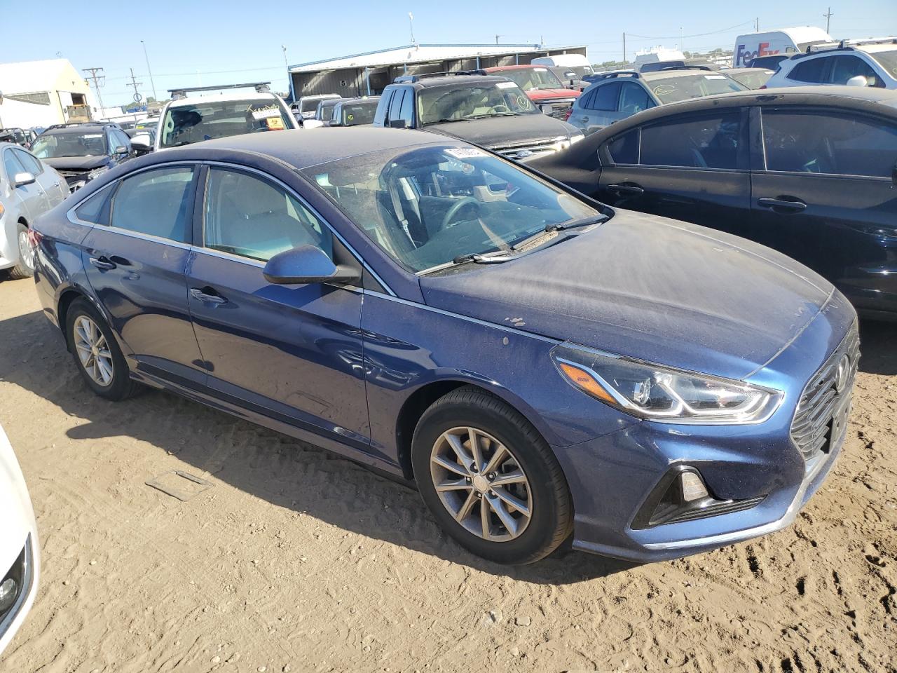 2019 Hyundai Sonata VIN 5NPE24AF2KH800735 Copart auction photo, side damage thumbnail 4