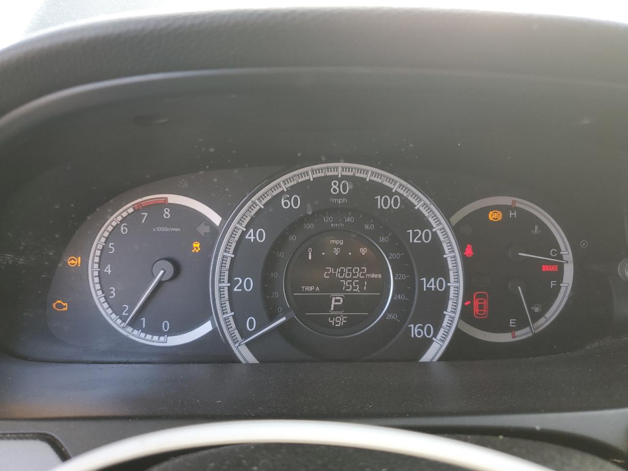 2014 Honda Accord VIN 1HGCR2F32EA201806 Copart auction photo, front end damage thumbnail 9