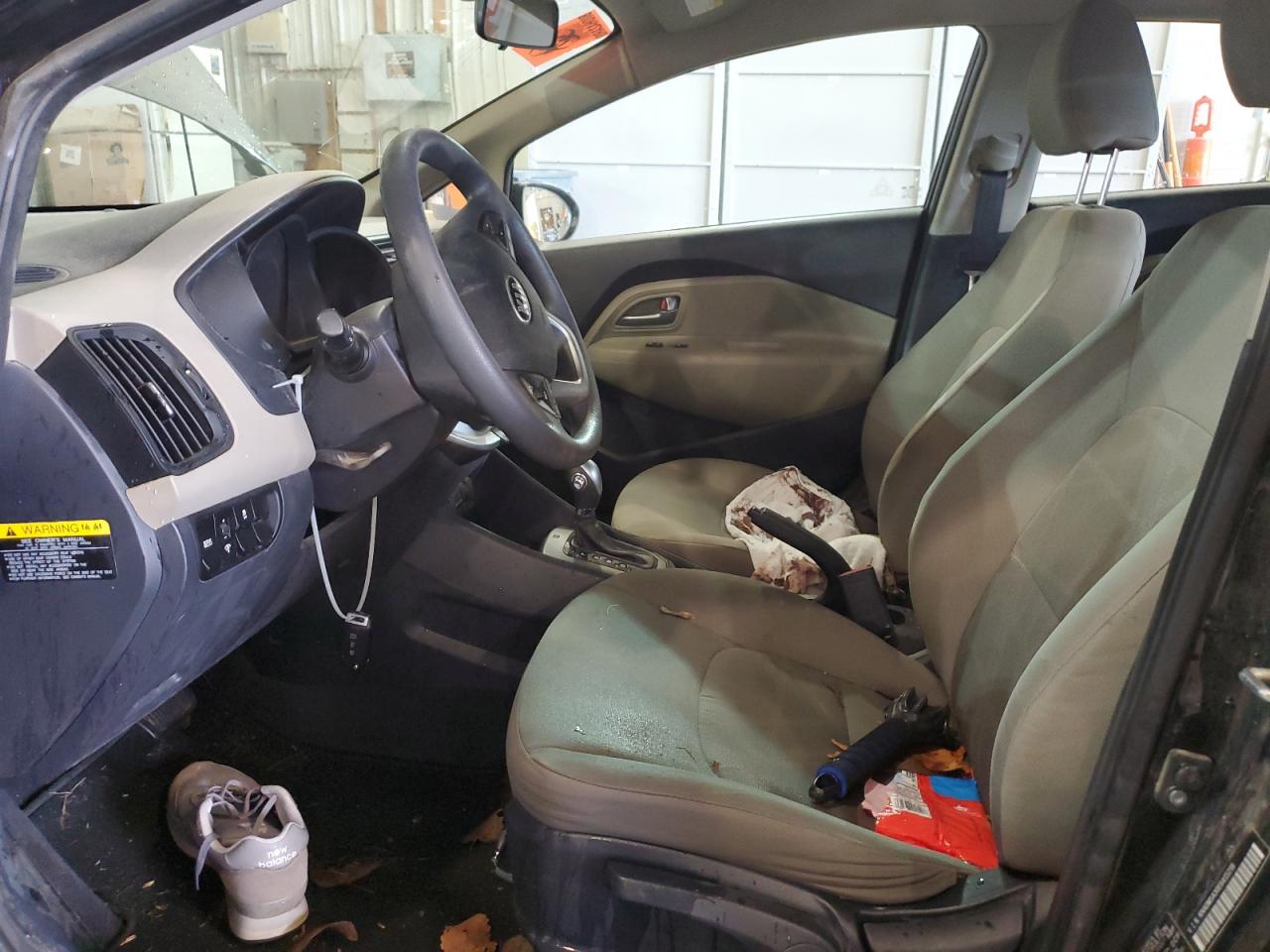 2014 KIA Rio VIN KNADM5A30E6415218 Copart auction photo, front end / rear end damage thumbnail 7