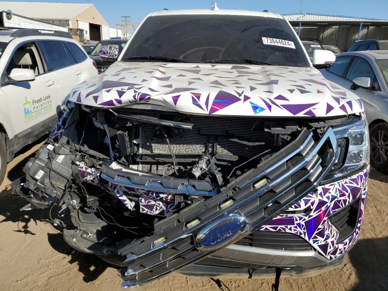 2021 Ford Expedition VIN 1FMJK1JT7MEA42148 Copart auction photo, front end damage thumbnail 5