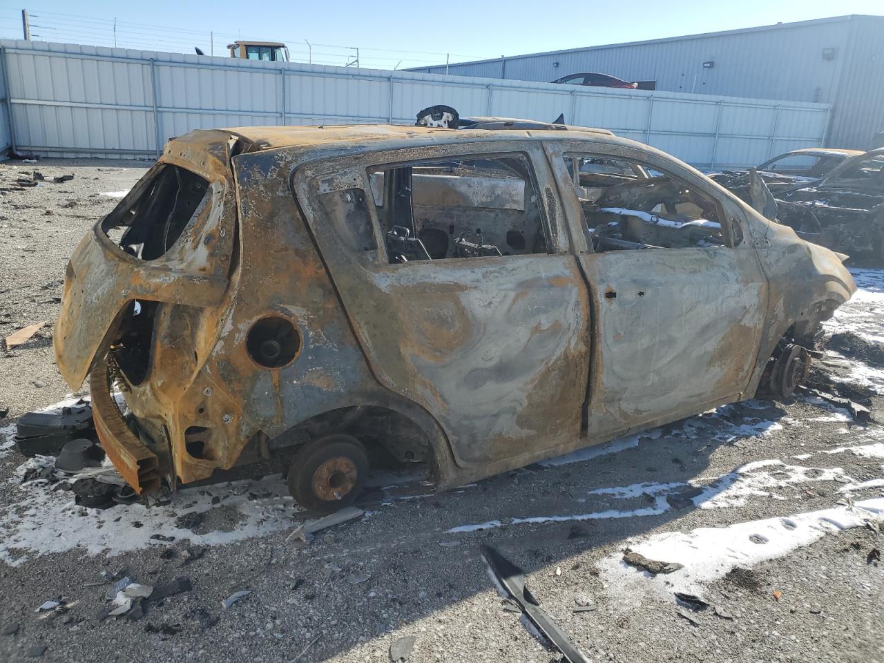 2016 Chevrolet Sonic VIN 1G1JC6SB9G4114426 Copart auction photo, burn damage thumbnail 3