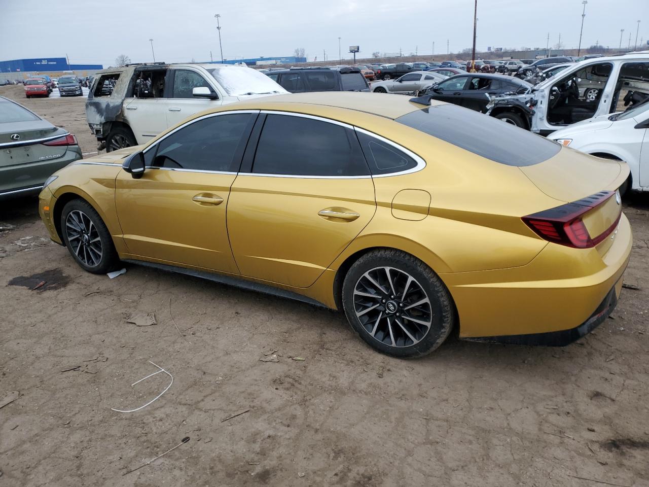 2020 Hyundai Sonata VIN 5NPEJ4J23LH010507 Copart auction photo, front end damage thumbnail 2