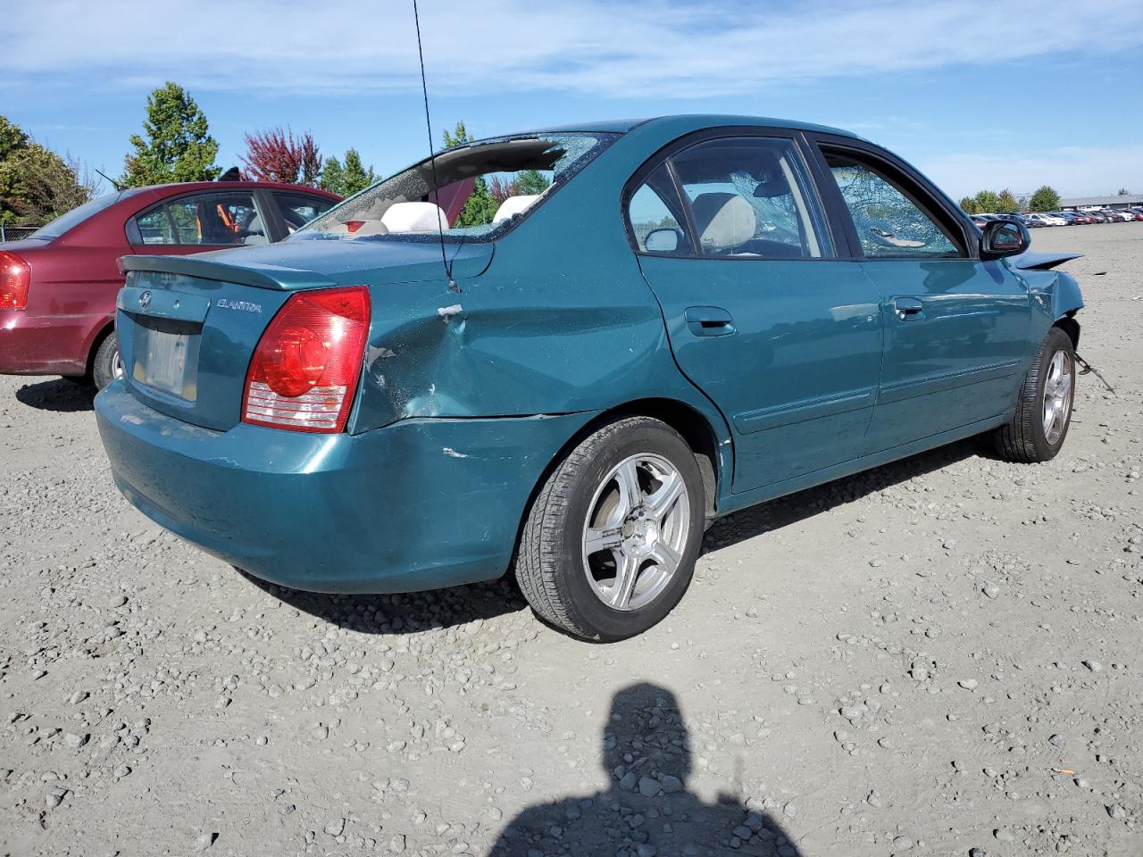 2006 Hyundai Elantra VIN KMHDN46D06U284196 Copart auction photo, all over damage thumbnail 3