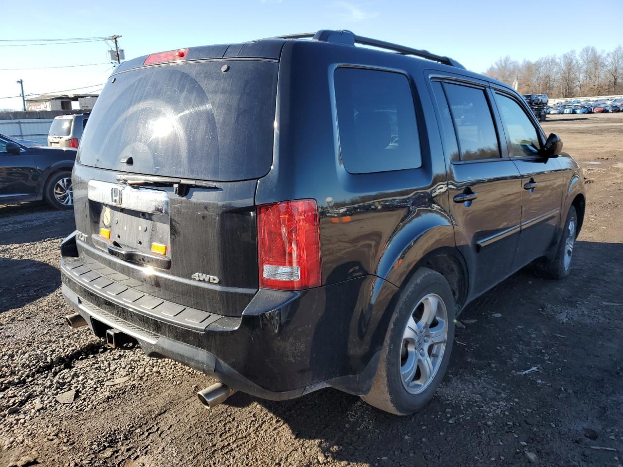 2014 Honda Pilot VIN 5FNYF4H58EB002256 Copart auction photo, side damage thumbnail 3