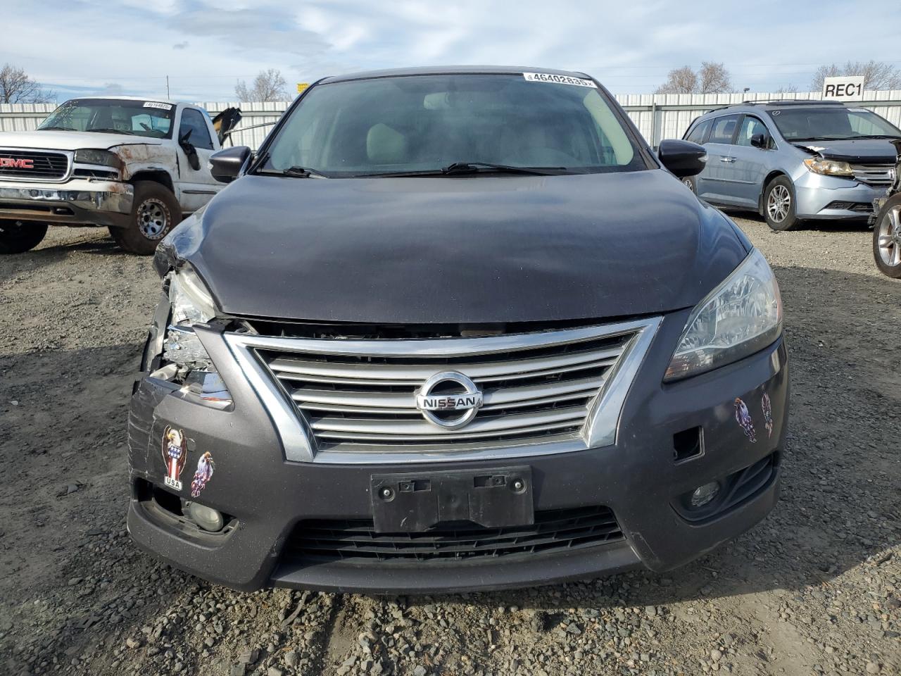 2015 Nissan Sentra VIN 3N1AB7AP0FY288512 Copart auction photo, front end / rear end damage thumbnail 5