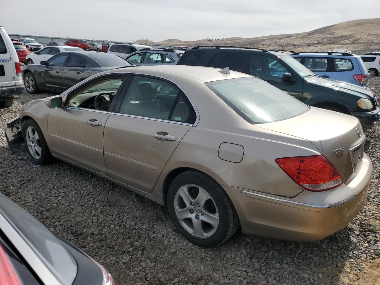 2005 Acura RL VIN JH4KB16585C005236 Copart auction photo, front end / rear end damage thumbnail 2