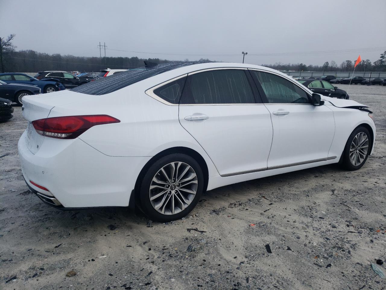 2015 Hyundai Genesis VIN KMHGN4JE8FU027400 Copart auction photo, front end damage thumbnail 3