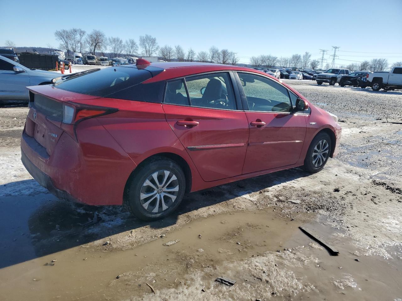 2021 Toyota Prius VIN JTDL9MFU0M3026199 Copart auction photo, undercarriage damage thumbnail 3
