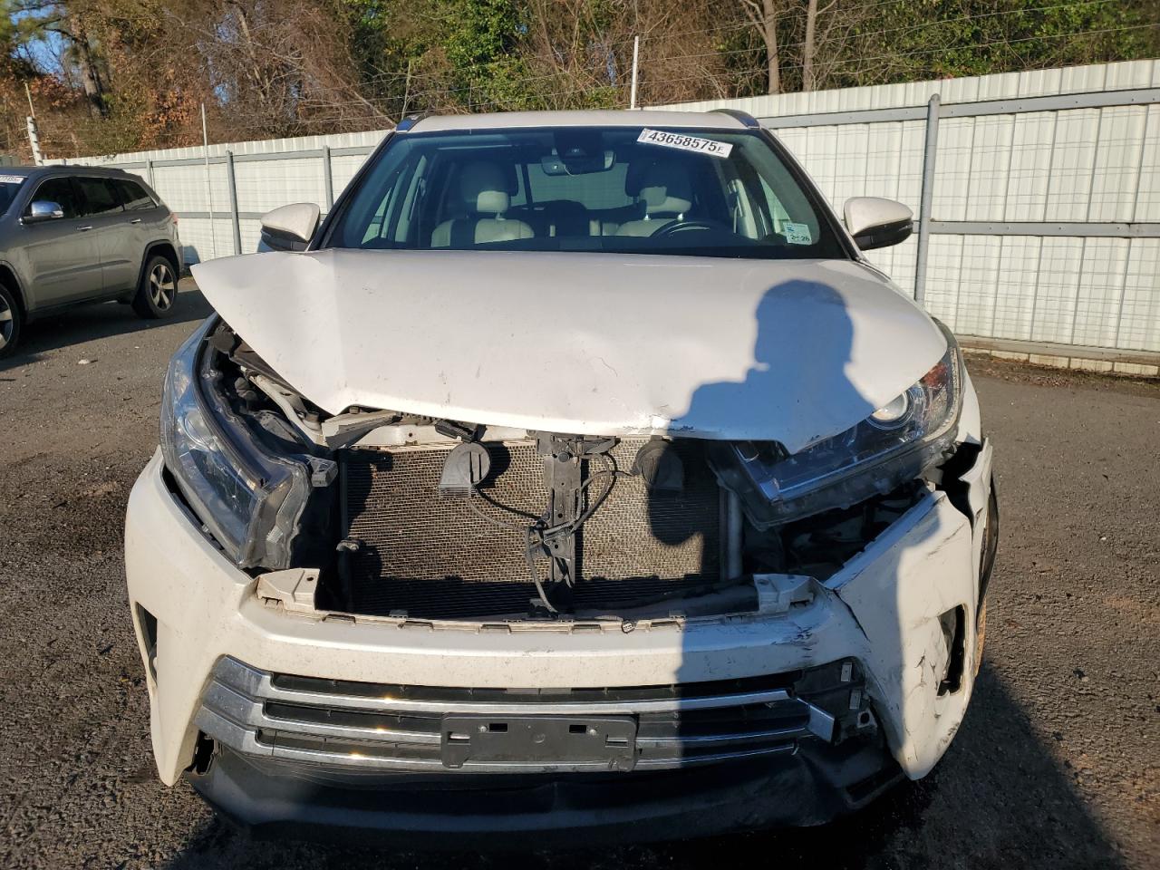 2018 Toyota Highlander VIN 5TDYZRFHXJS247809 Copart auction photo, front end damage thumbnail 5