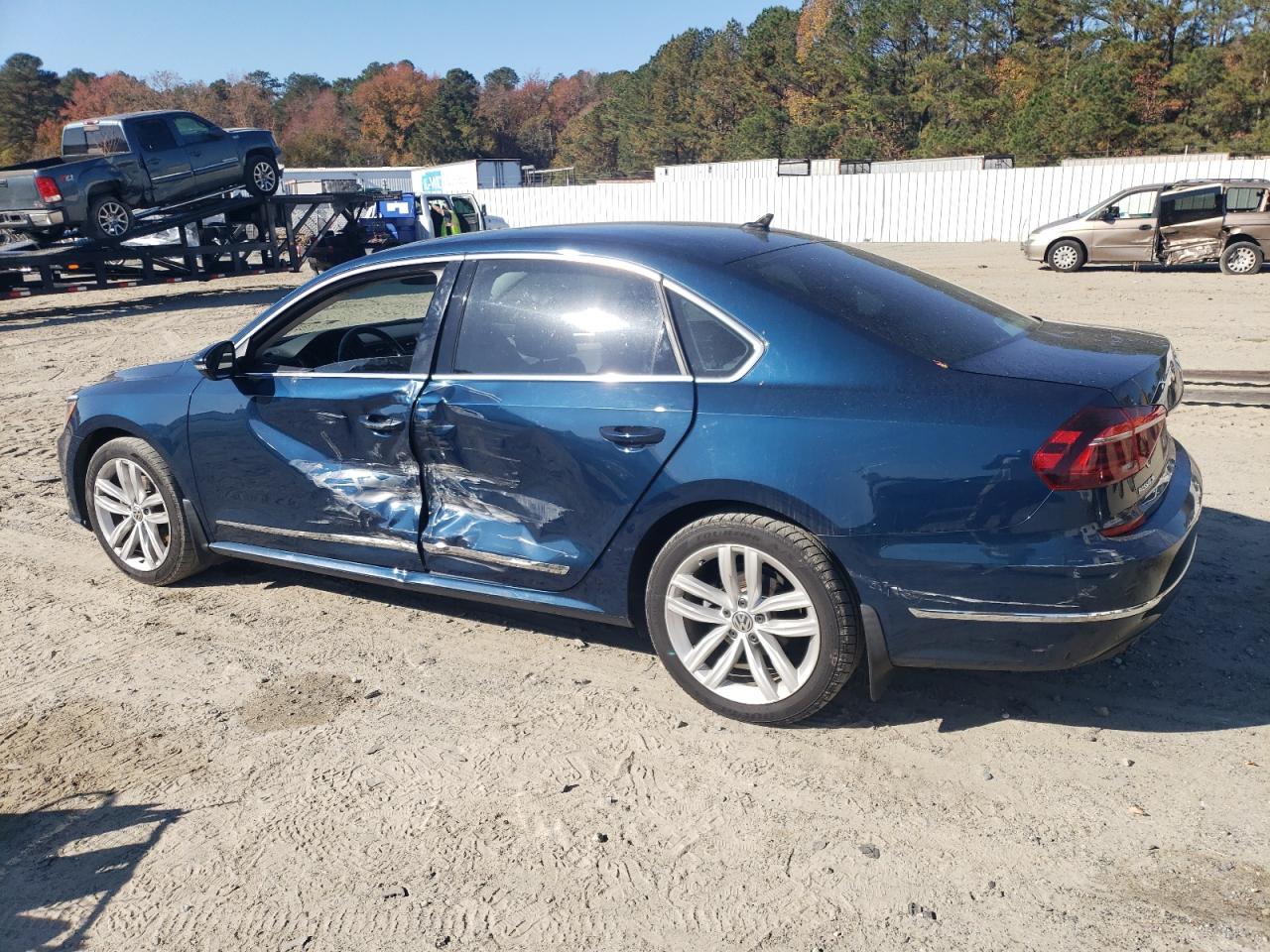 2018 Volkswagen Passat VIN 1VWBA7A34JC031594 Copart auction photo, side / rear end damage thumbnail 2