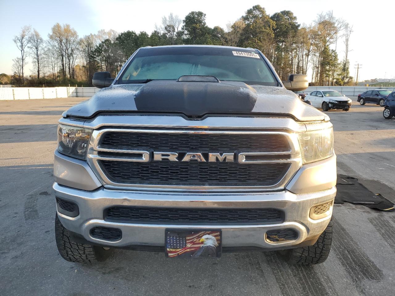 2019 RAM 1500 VIN 1C6RREGT1KN590345 Copart auction photo, side damage thumbnail 5