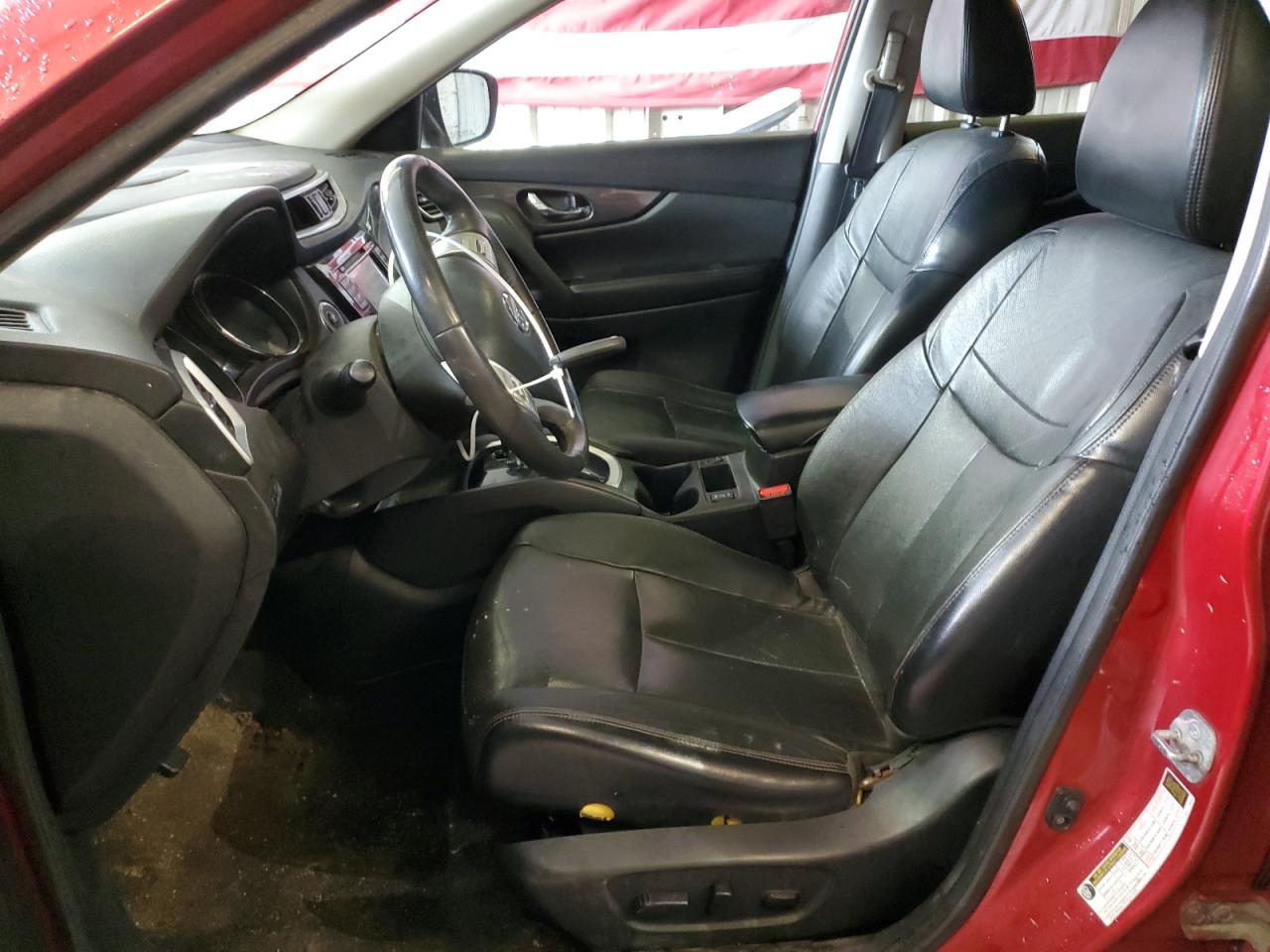 2014 Nissan Rogue VIN 5N1AT2MV7EC829095 Copart auction photo, front end damage thumbnail 7