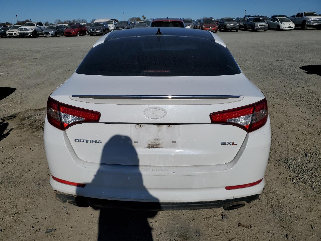 2013 KIA Optima VIN 5XXGR4A63DG204567 Copart auction photo, front end / side damage thumbnail 6