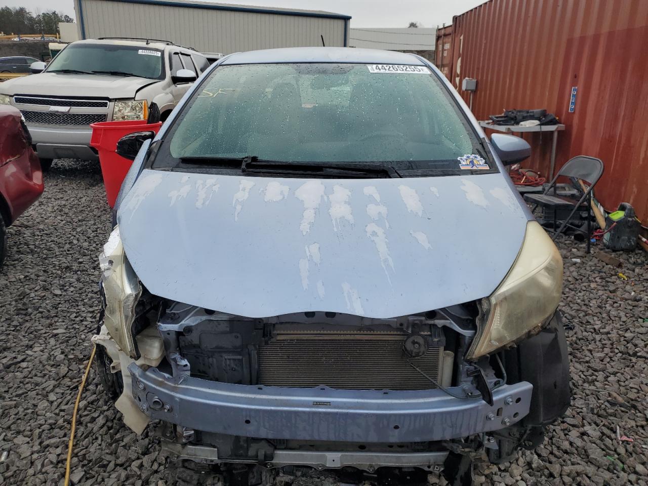 2013 Toyota Yaris VIN JTDKTUD37DD567994 Copart auction photo, front end / mechanical damage thumbnail 5