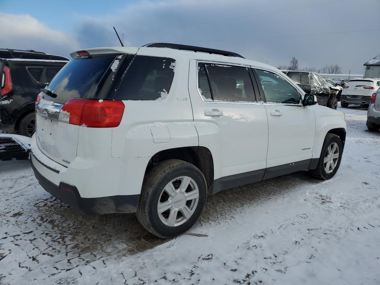 2014 GMC Terrain VIN 2GKFLWEK4E6353732 Copart auction photo, front end / side damage thumbnail 3