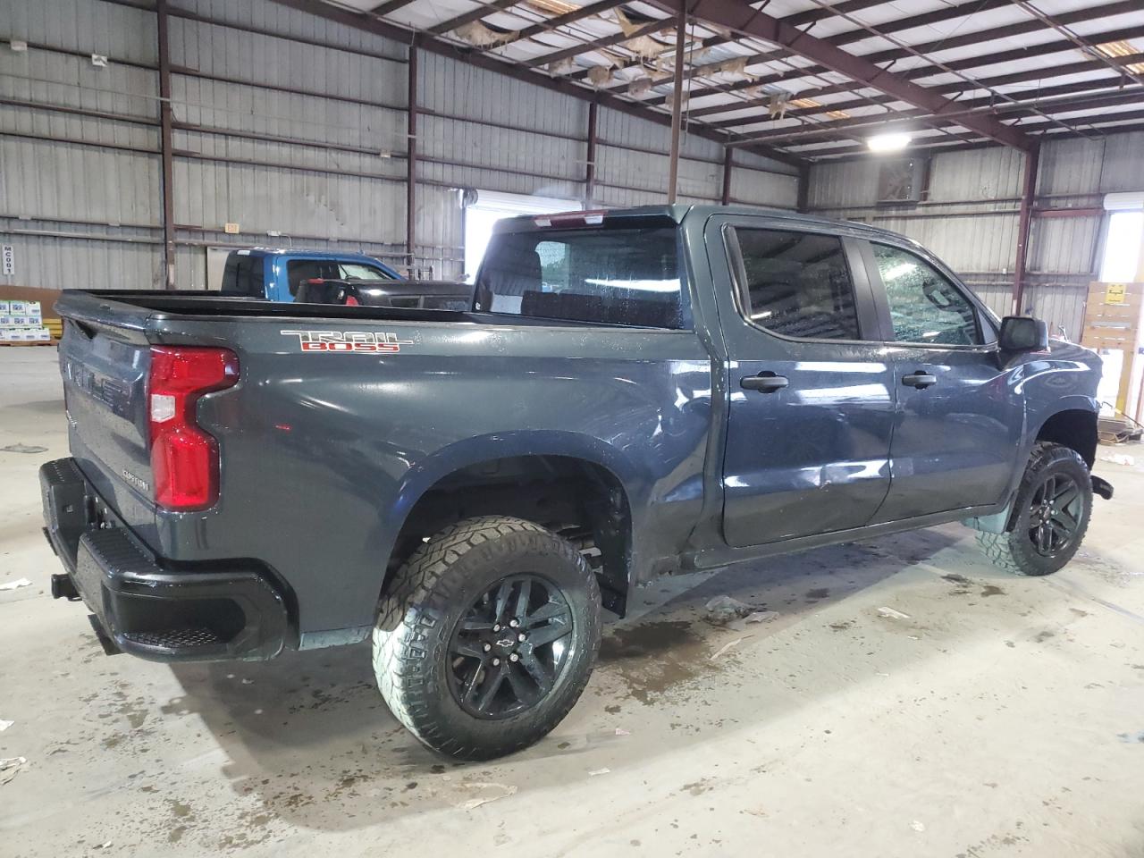 2021 Chevrolet Silverado VIN 1GCPYCEF5MZ263303 Copart auction photo, front end / side damage thumbnail 3