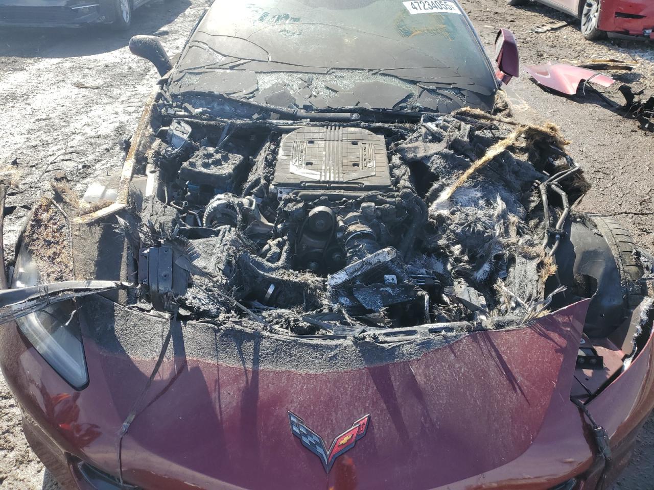 2016 Chevrolet Corvette VIN 1G1YU2D64G5612824 Copart auction photo, vandalism damage thumbnail 12