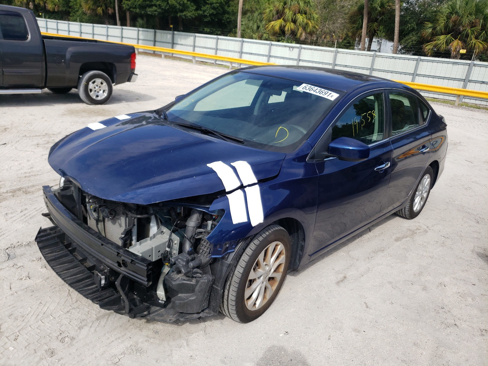 2019 Nissan Sentra VIN 3N1AB7AP8KY420250 Copart auction photo, front end damage thumbnail 2