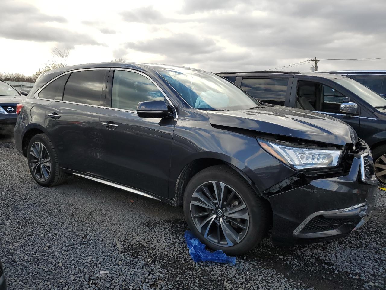 2020 Acura MDX VIN 5J8YD4H54LL031710 Copart auction photo, front end damage thumbnail 4